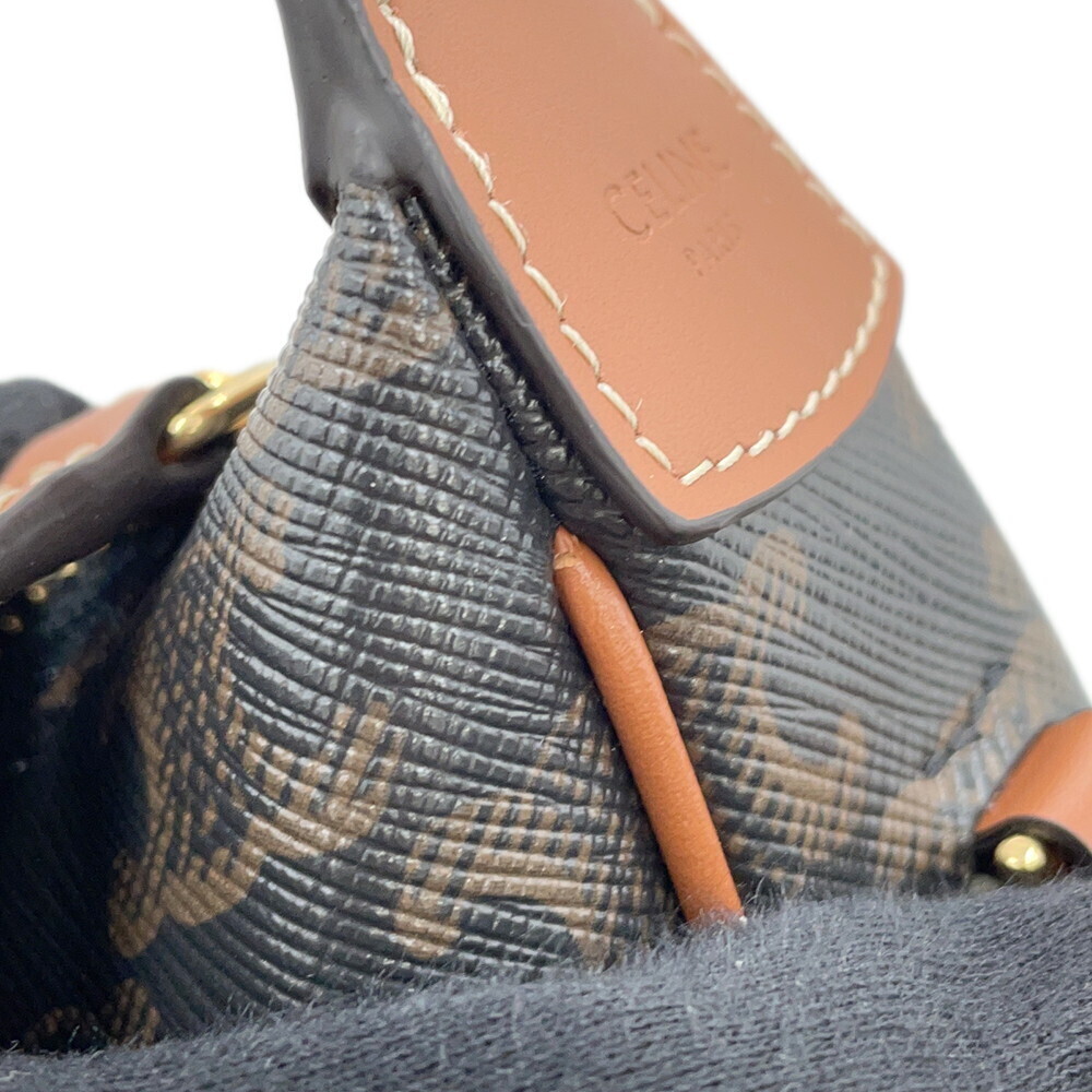 Celine Triomphe Teen Lulu Handbag Calf Leather Brown Bag - Picture 8 of 12